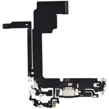 Charging Port Flex Cable For iPhone 15 Pro Max Aftermarket Plus Black Titanium