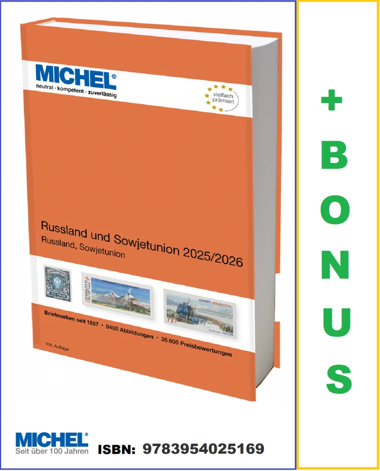 Michel-Russland-Sowjetunion-Europa-Briefmarken-Katalog-Band-E16-2026 - Bild 1 von 1