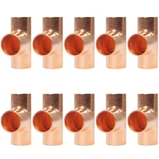Appli Parts AP-T058B10 5/8in Wrot Copper Tee CxCxC connections for refrigeration