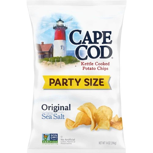 Cape Cod Original Kettle Cooked Potato Chips 40 Less Fat Party Size 14oz