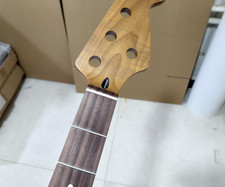 5 String 21 Fret Roasted maple Rosewood Fretboard inlay guitar neck