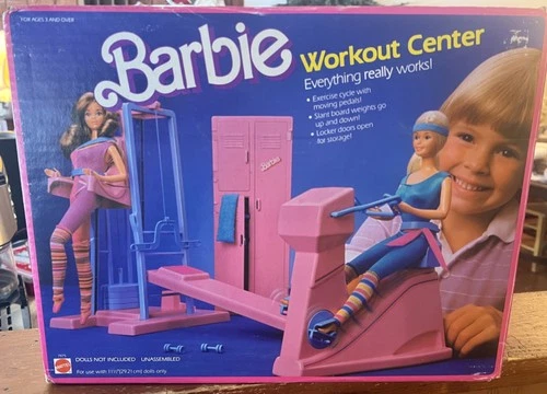 Vintage 1984 Barbie Workout Center Playset w/ Original Box – Mattel