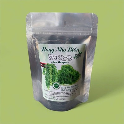 Seetrauben Rong nho biển (Seetrauben) (Caulerpa lentillifera) 100g - 100% Bio