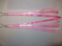 Bicycle Youth Homemade White And Pink Streamers - 12 Long - Bicycle Youth Homemade White And Pink Streamers - 12 Long -