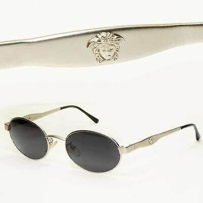 Gianni Versace 1996 Vintage Silver Medusa Oval Metal Gianni Versace 1996 Vintage Silver Medusa Oval Metal
