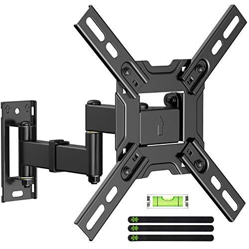 Full Motion TV Wall Mount Swivel and Tilt, TV Mount with Articulating Arms fo...