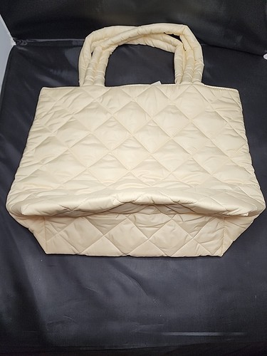 NWT Donna Karan Cashmere Mist Puffy Tote Travel Bag - Picture 3 of 4
