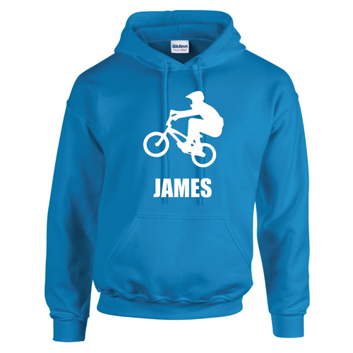 Bike Riding BMX Kids Hood Hoodie Personalised Custom - Picture 9 of 18