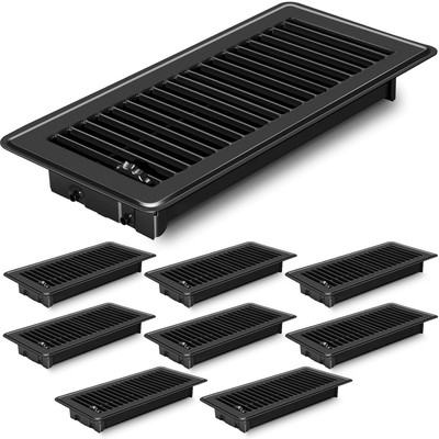 8 Pcs Floor Register 4X10 Inch Heavy Duty Floor Vents  Metal Heat Air Vent ...