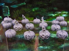 12pc Jack-o-Lanterns & Pumpkins Set Scatter Terrain Scenery Tabletop Gaming