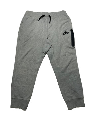 Nike Air Pivot Cuffed Jogger Sweat Pants Gym Workout Grey 687054 MEN LARGE 36 38
