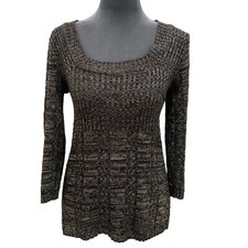 Vintage 90s Christopher  Banks Womens Small Baby Doll 3/4 Sleeve Sweater USA