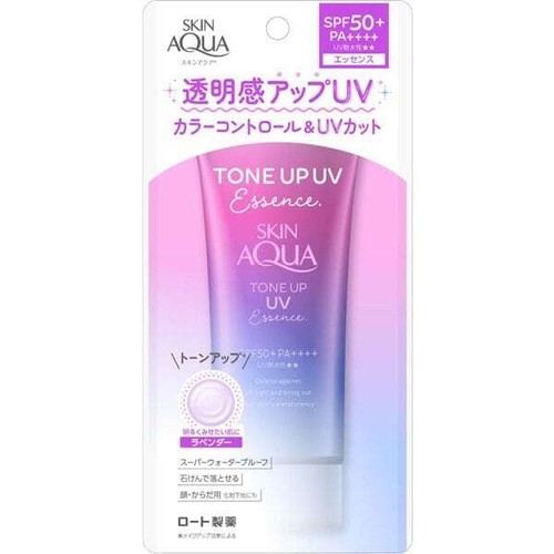 Rohto Skin Aqua Tone Up UV Essence Sunscreen 80g SPF50+ PA++++ - Picture 10 of 17