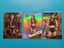 (3) 2023 Panini WWE Revolution Astro, Select & Elite Holo WWE Cora Jade Set. NXT