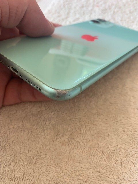 Apple iPhone 11 green back housing rear glass chasis ( B ) | eBay
