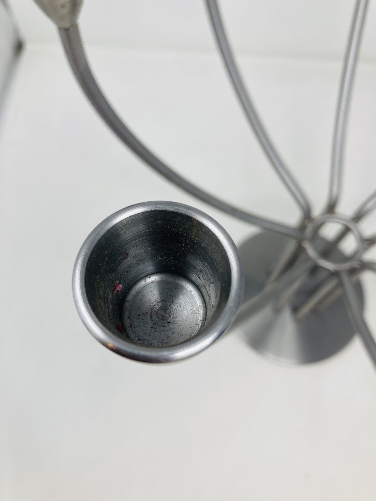 Ikea Stockholm 8 Arm Candelabra Vtg Candle Stick Holder Metal Chrome