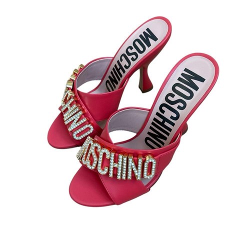 Moschino Couture Kristall verzierte Leder Pantolette orange Sandale Neu mit Etikett Größe 6 - Bild 4 von 14