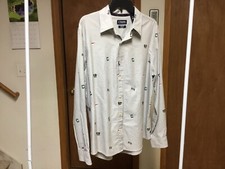 Men’s “Chaps” dress shirt, size L regular, grey, new no tag.