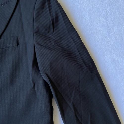 Van Heusen Suit Jacket 12 Black Blazer Modern Stretch Long Sleeve Pocket Button - Picture 9 of 22