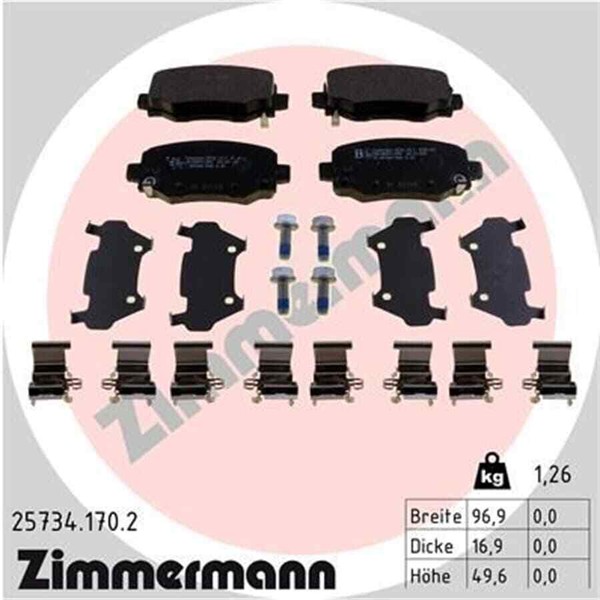 Zimmermann Scheibenbremsbelag 25734.170.2-image