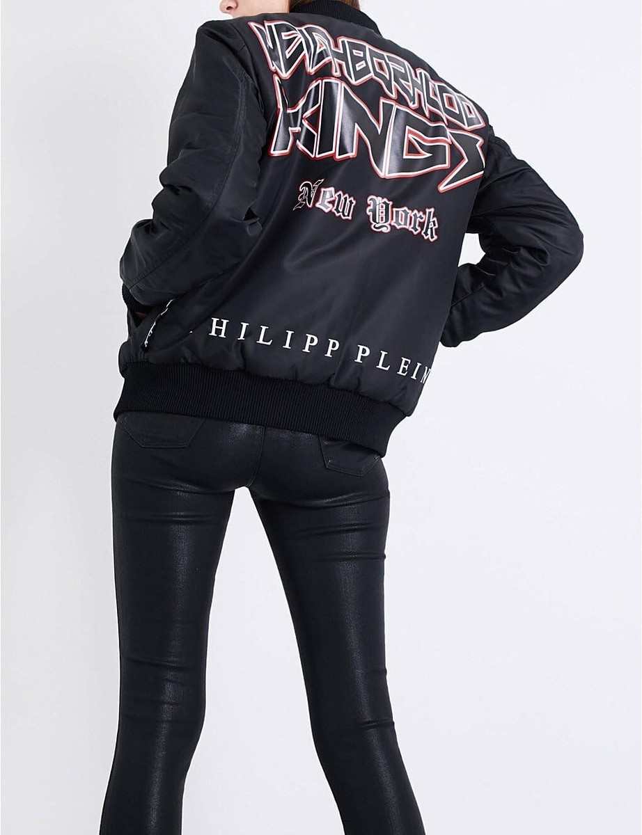 RRP 1390€, Philipp Plein Neighborhood Kings NY bomber Jacket