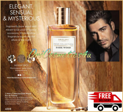 Oriflame Men's Collection Dark Wood Eau de Toilette Woody Spicy