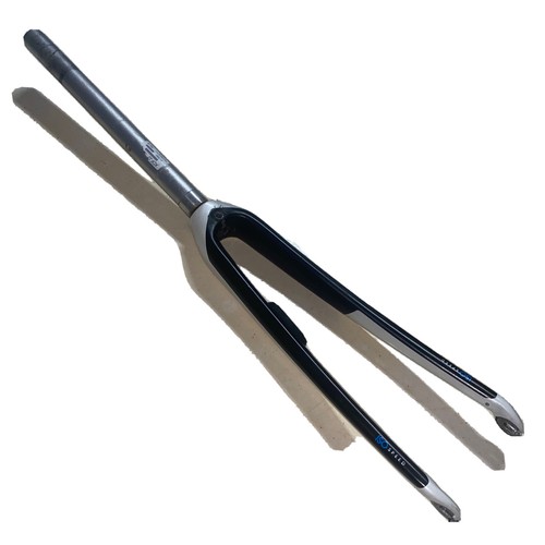 Trek ISO speed Carbon Fiber Road Bicycle Fork 700c 1 1/8th” x 325mm White Black