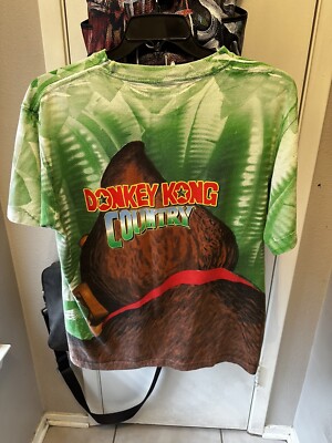 Vintage 90s Donkey Kong Country Super Nintendo All Over Print