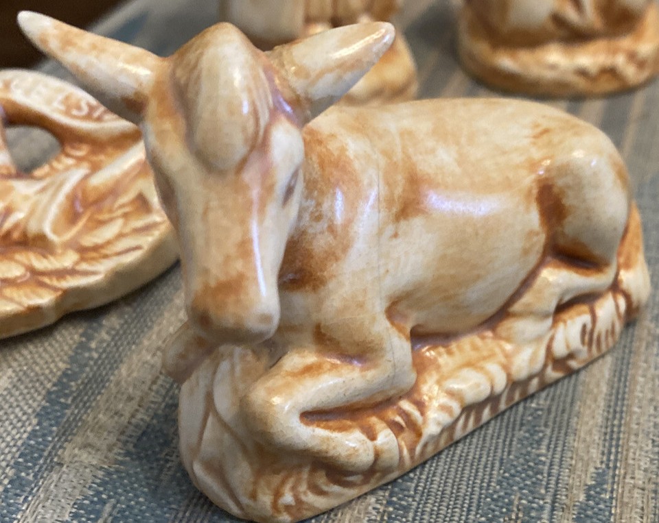 Vtg 1964 HOLLAND MOLD 6" NATIVITY GlazedCeramic 16 Piece SET Holy