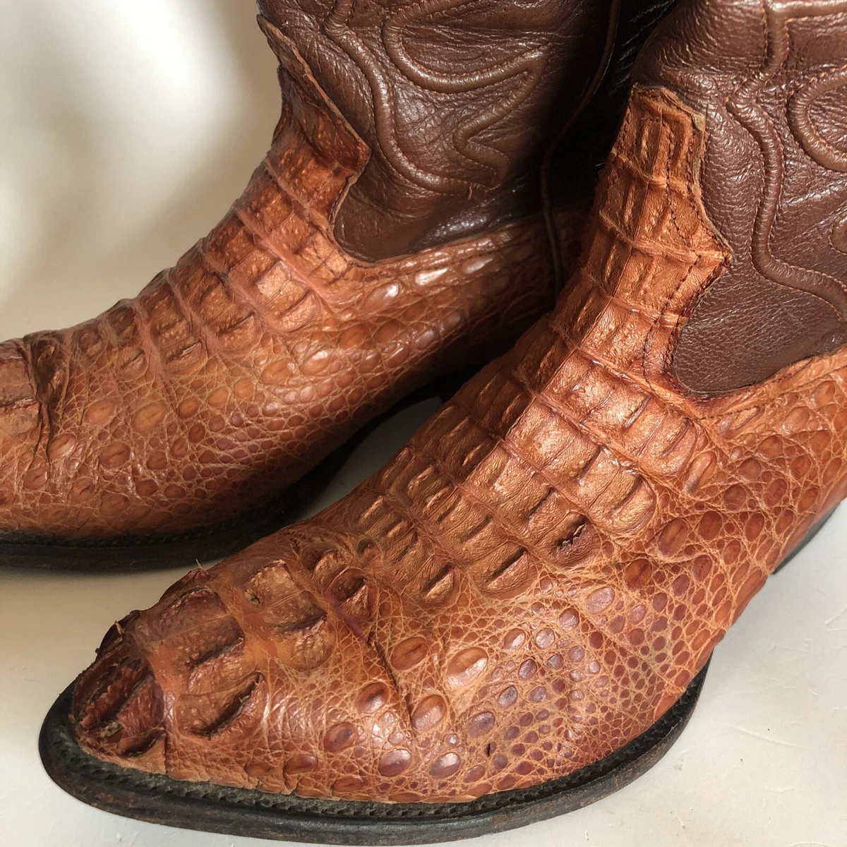 Men's exotic leather boots, Crocodile boots