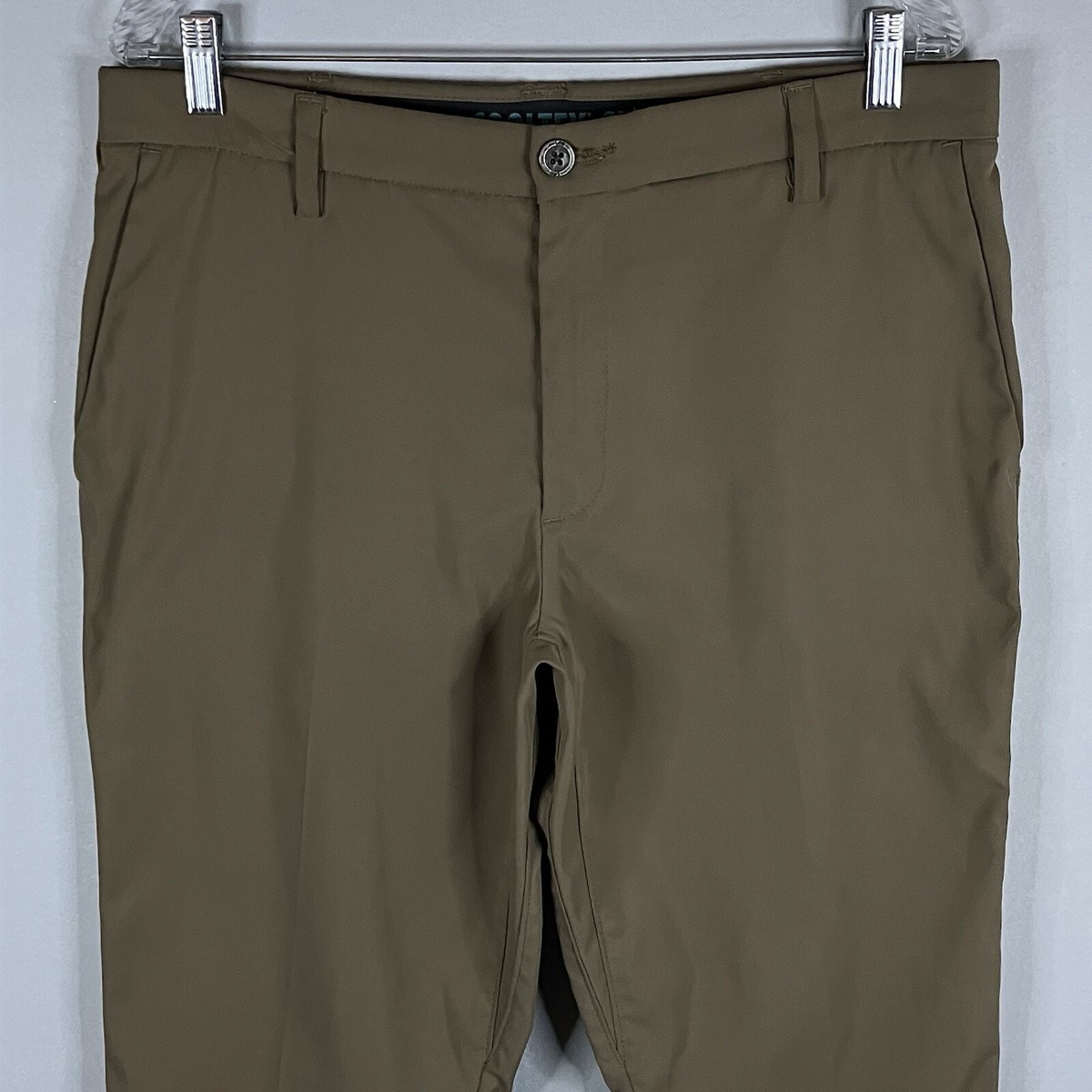 Lee CoolTex Sport Golf Chino Pants Mens Size 34x30 Tan Straight Fit Comfort