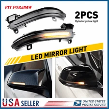 Smoked Turn Signal Lamp LED Side Mirror Light For BMW 4 3 2 1 Series F30 F35 F80