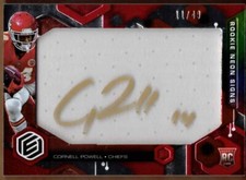 2021 PANINI ELEMENTS ROOKIE NEON MATERIAL SIGNS STANDARD CORNELL POWELL #11/49