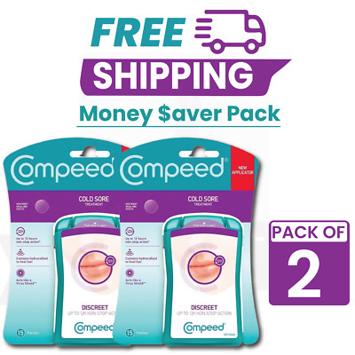 Compeed Cold Sore Patch 30 Patches - 2 Pack Of 15 Patches