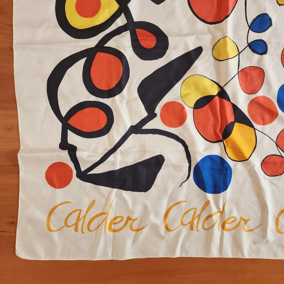 Raro MCM 1969 Alexander Calder Bufanda de Seda Edición Limitada Litografía 92/250 Foto 4 de 4
