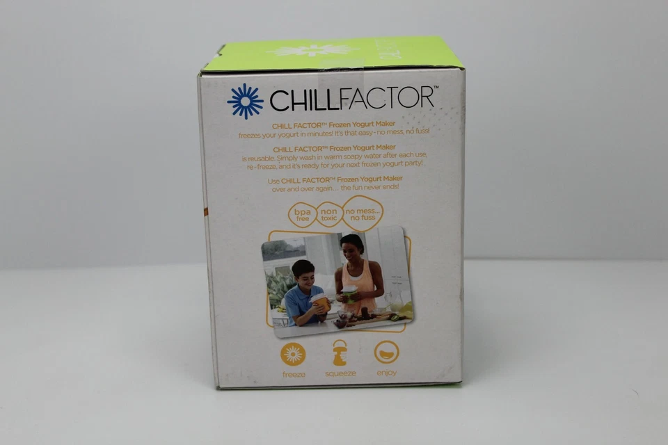 Chill Factor замороженный йогурт Maker мягкая подача зеленый замораживания сжать легко новый - Изображение 4 из 4