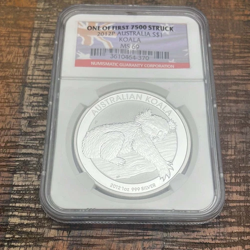 2012 $1 Australia Koala~One of first 7500 Struck~ NGC MS69