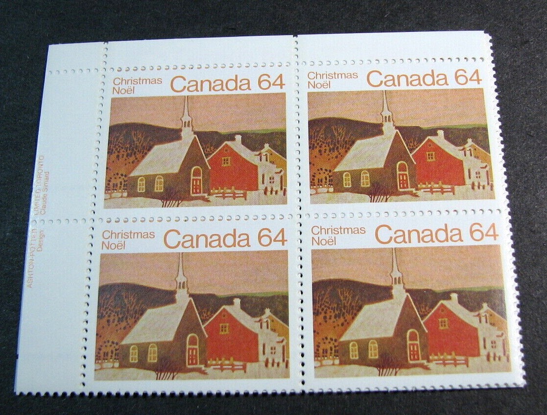 Canada Inscription Block Stamp Scott# 1006 Christmas 1983 MNH (See note) L525