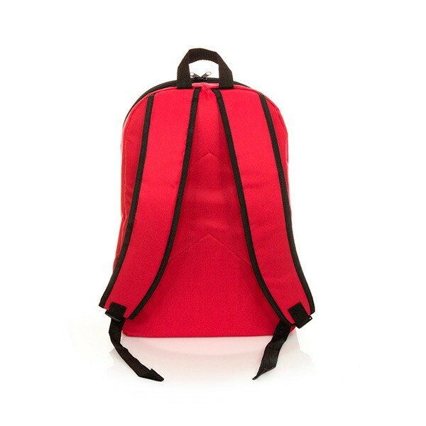 Sac à dos multifonction de sport ecole rouge avec grand compartiment matelassé - 4