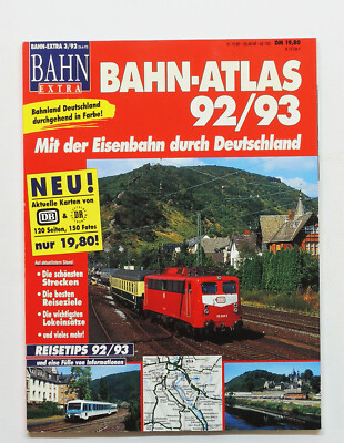 Bahn-Extra 3/1992 - Bahn-Atlas 92/93 - Mit der Eisenbahn durch Deutschland
