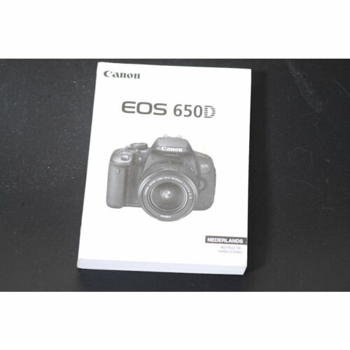 CANON EOS 650D Instructie-Handleiding-Manual-Holandés - Zdjęcie 1 z 2
