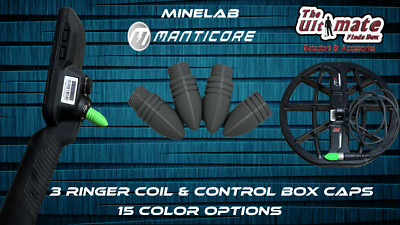 Minelab Manticore 3 ringer coil and control unit caps. 14 Colors Set of 4