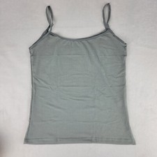 Dance Gymnastics Layering Grey Spaghetti Strap Tank Basic Lightweight Quick Dry