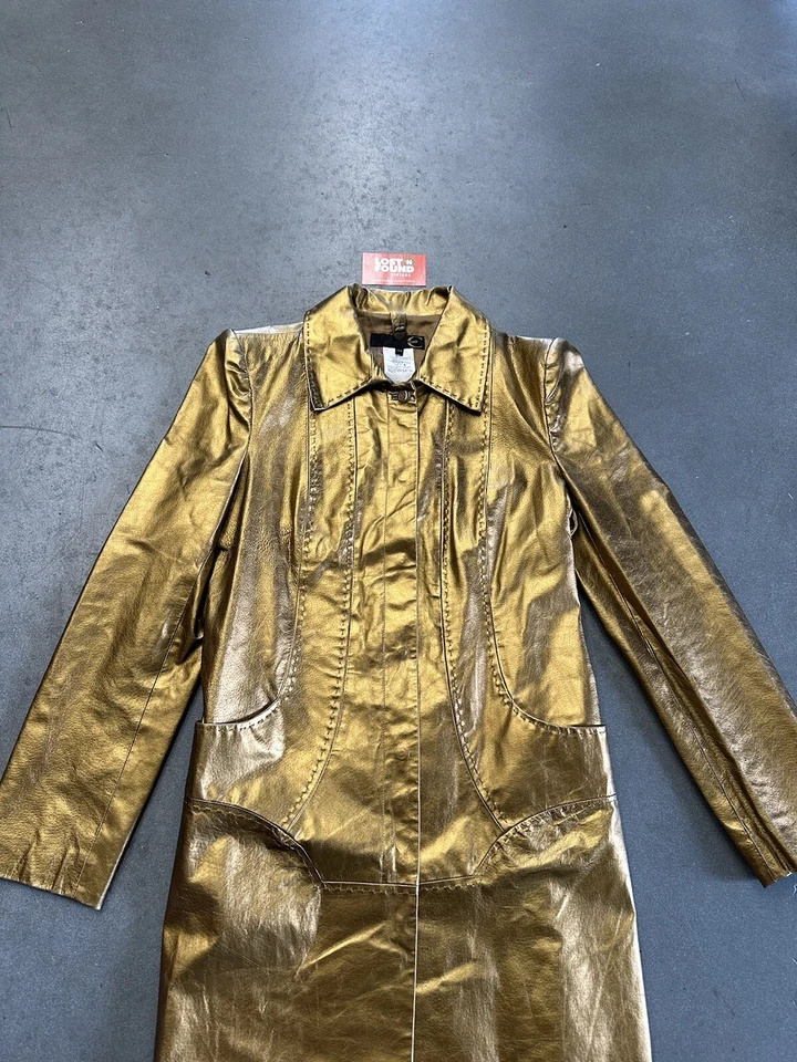 Gabardina Just Cavalli Vintage Oro Oscuro Talla 44 Foto 2 de 4