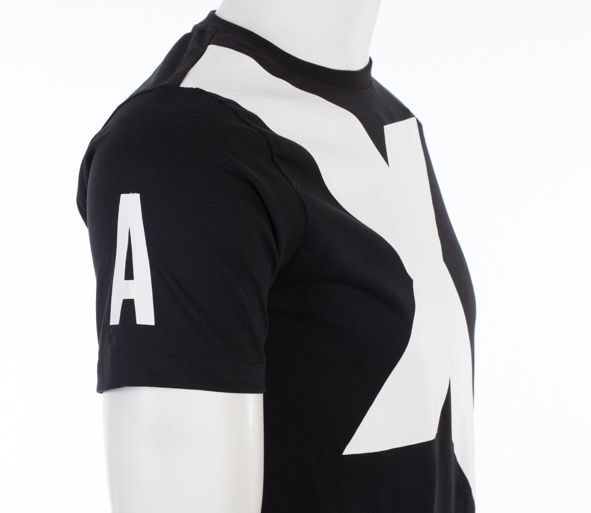 ARMANI EXCHANGE Black X LOGO Short Sleeve Slim Fit Designer