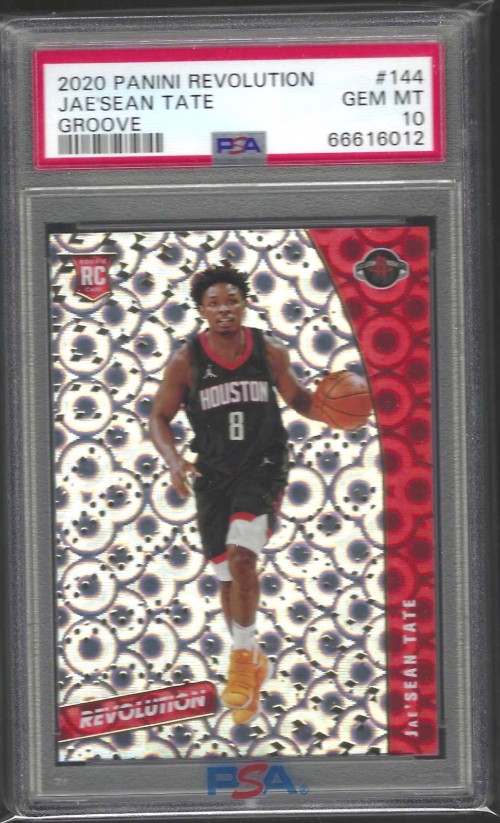 JAE'SEAN TATE 2020-21 PANINI REVOLUTION GROOVE ROOKIE RC #144 PSA 10 GEM POP 3