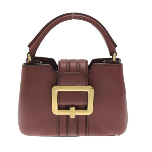 Bally Vintage Leather Mini Boston Handbag Black Gold Hardware | eBay