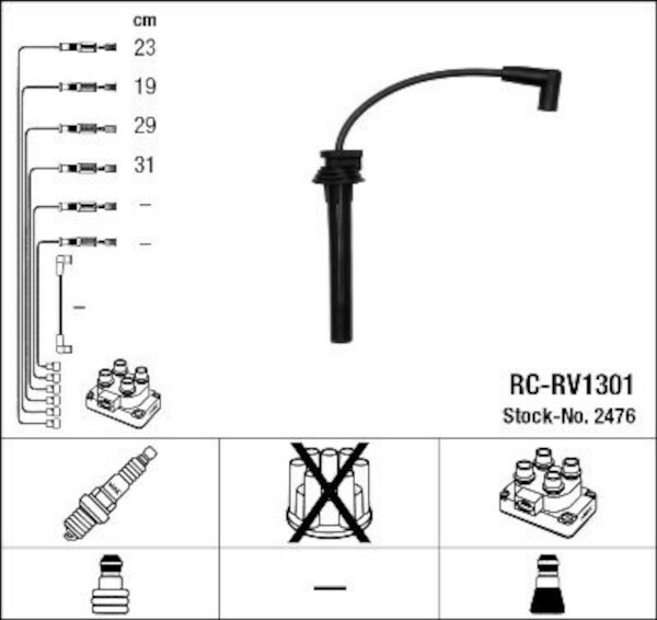 NGK ZüNdleitungssatz FüR Chrysler Neon Ii,Pt; Mini Mini (R50,R53,R52)-image
