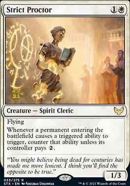 Mint/Near-Mint, English - 1 x MTG Strict Proctor - Prerelease Foil Promotional