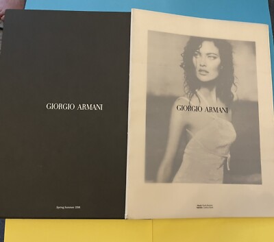 Seltenes Vintage Giorgio Armani Look Buch Set für Herren & Damen Sammeln 